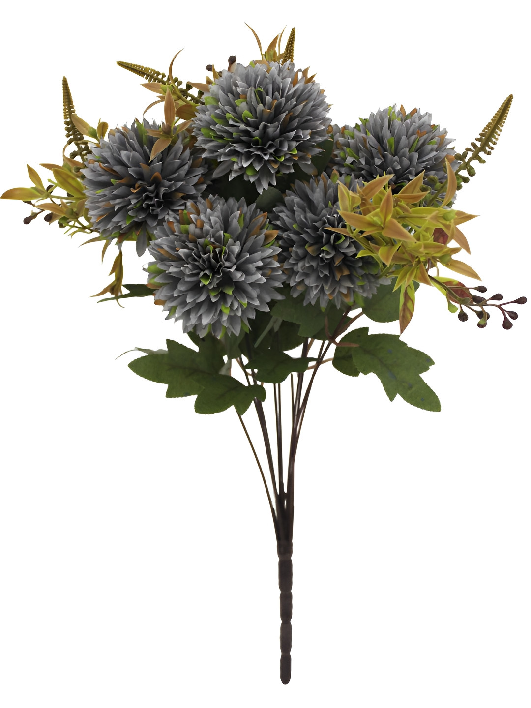 OGI INTERIORS Grey & Green Chrysanthemum Artificial Flower