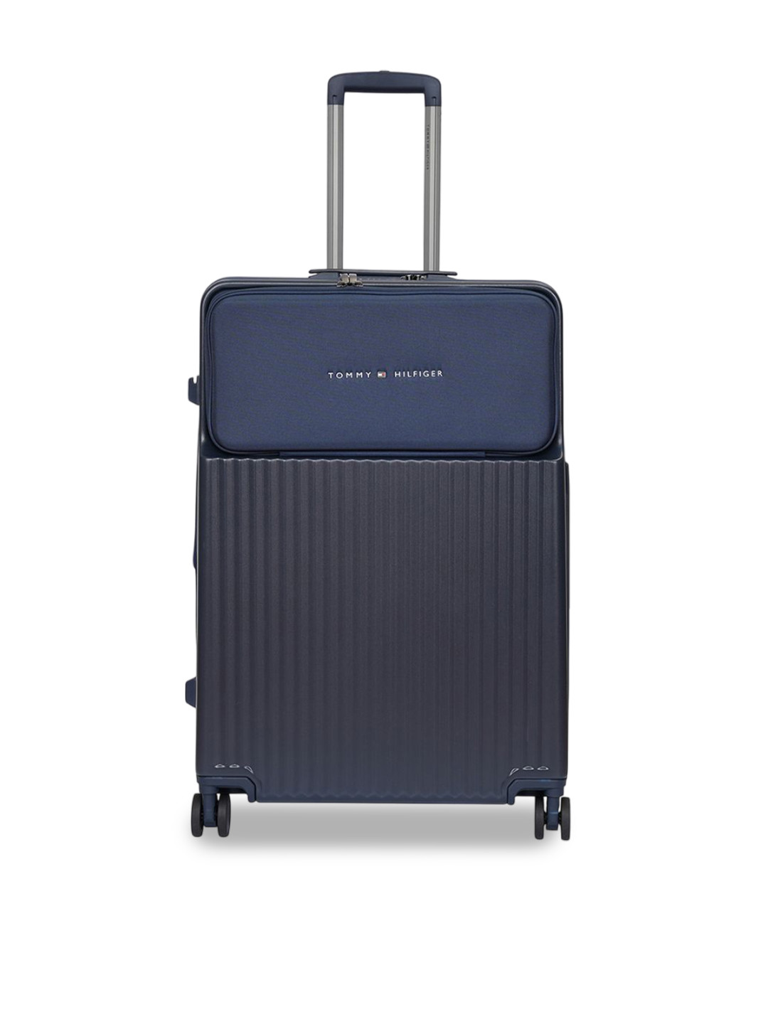 Tommy Hilfiger Pittsburg Unisex Textured Hard-Sided Large Trolley Bag
