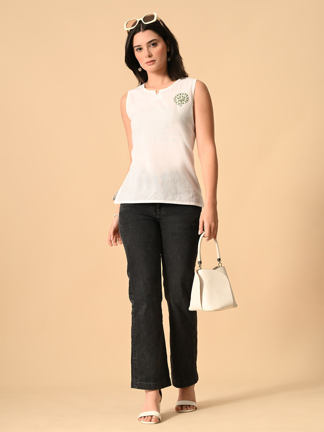 SANTOLIYA Block Print Top