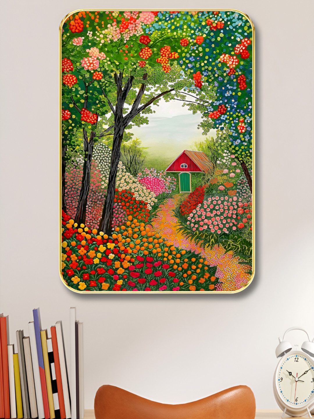 SAF Hut Painting Wood Wall Rectangle Paintings Wall Art - 18x24In