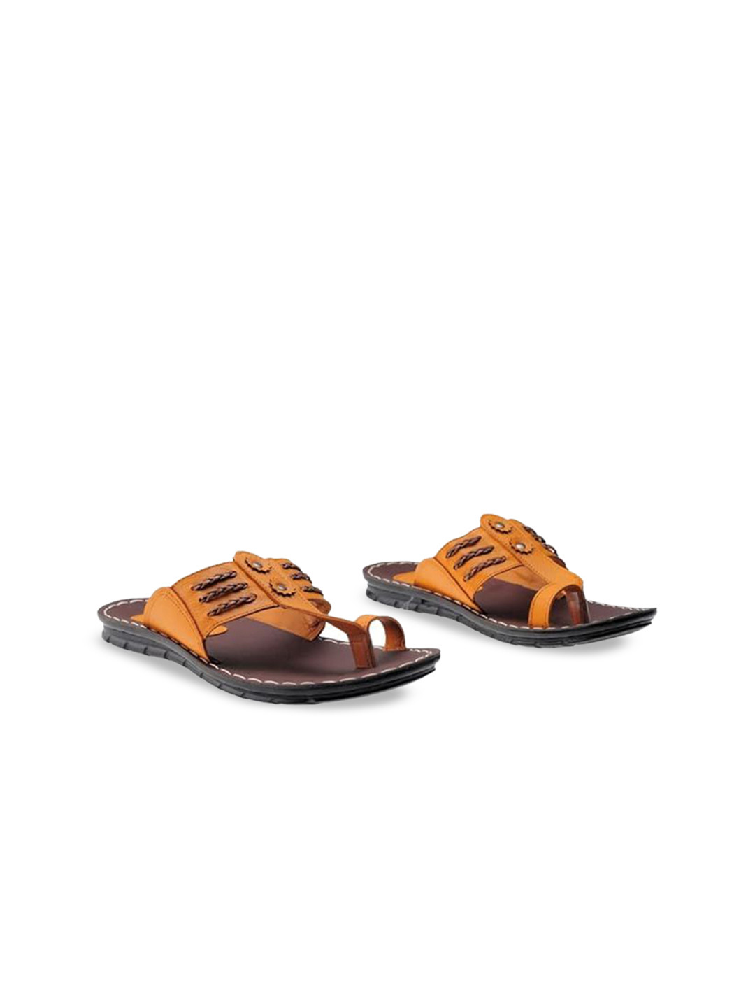 FLITE Men One Toe Flip Flops with Laser Cuts