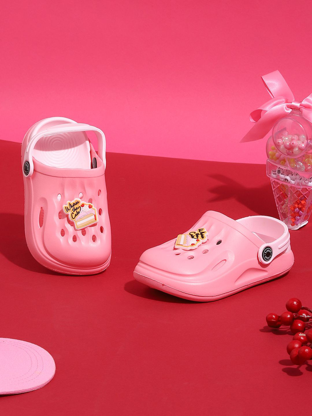 Truffle Collection Kids Self Design Rubber Flip Flops