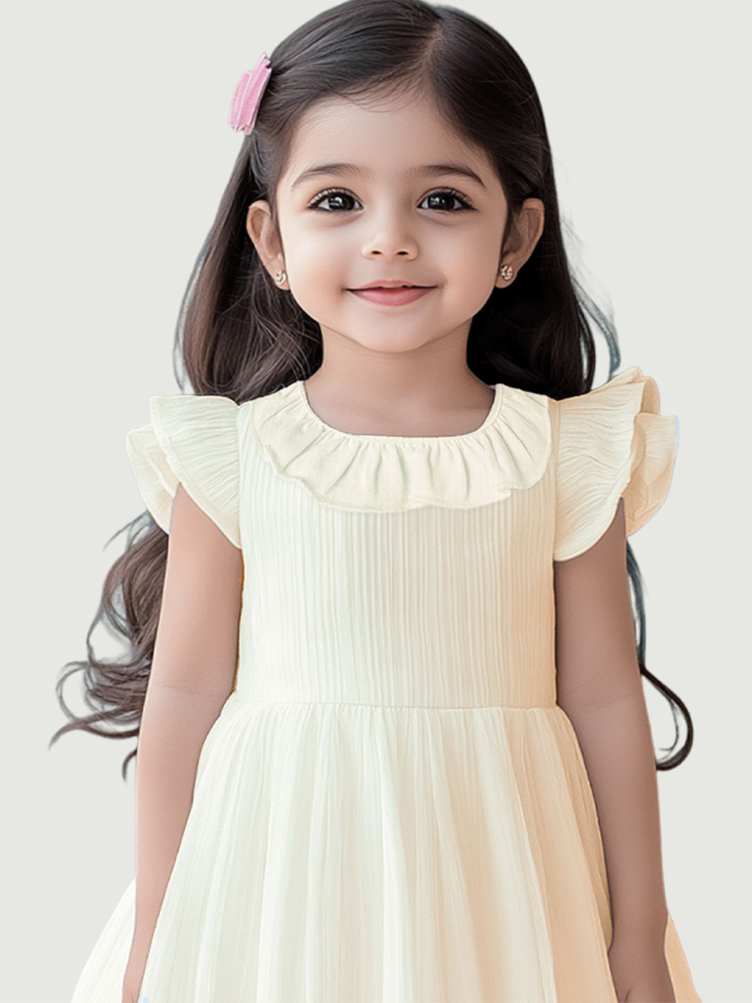 Kidbea Girls Pure Linen A-Line Dresses