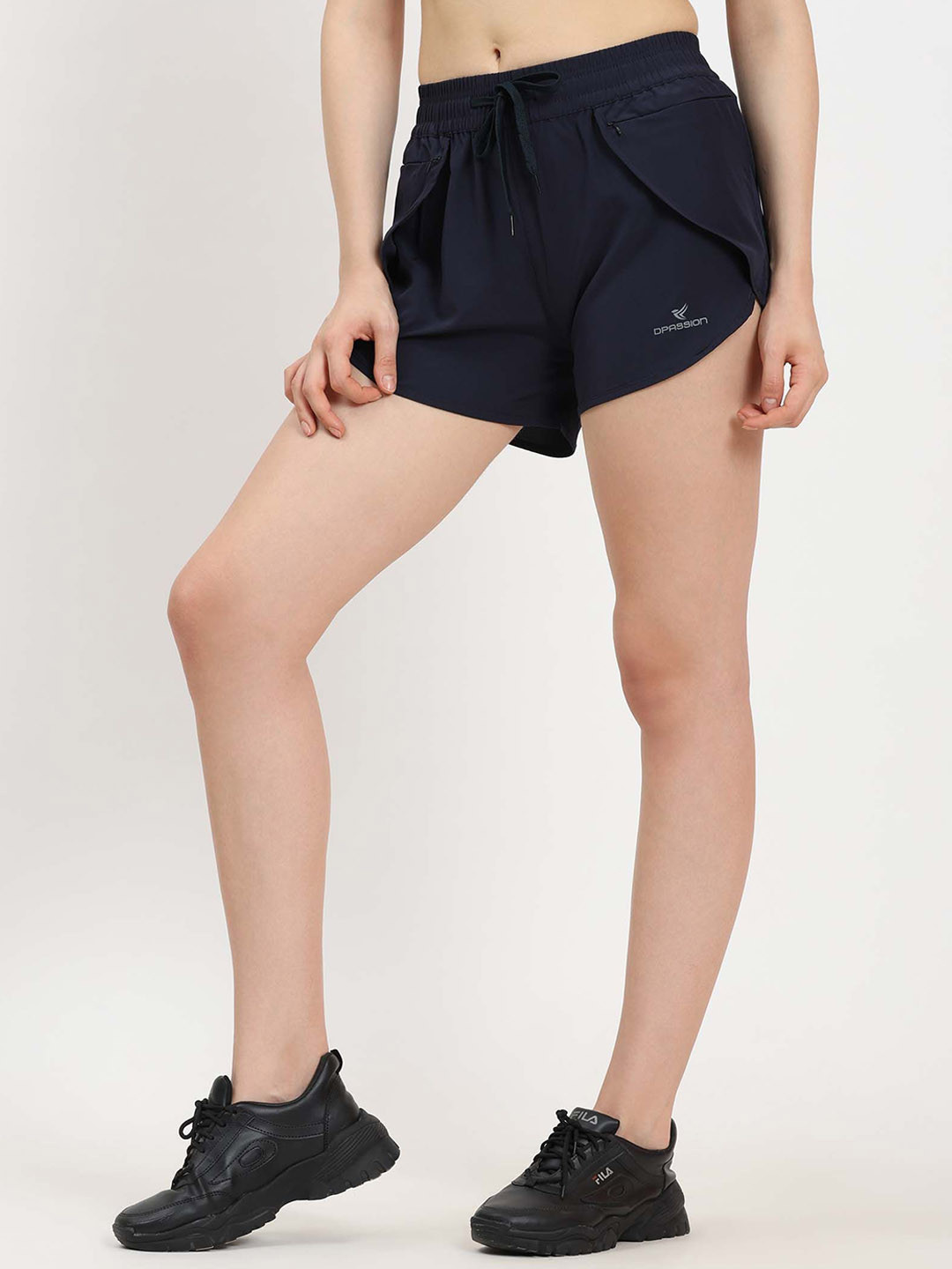 Dpassion Women High-Rise Running Sports Shorts
