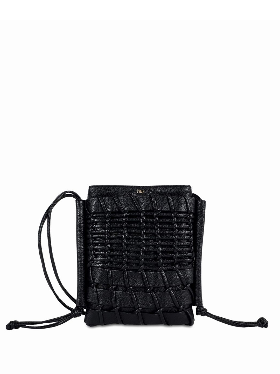 HIE Women Textured Leather Structured Small Shopper Sling Bag