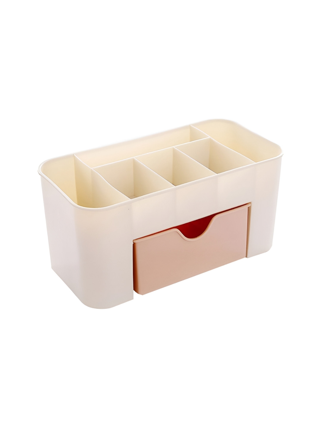 MATRA White And Beige Bathroom Reusable Makeup Organisers