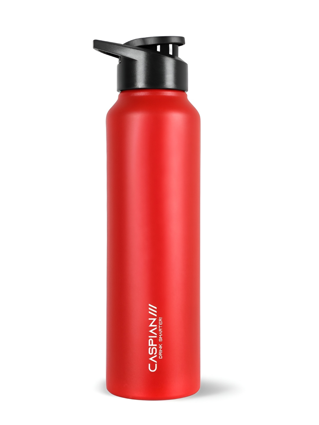 Caspian Hike Red Brand Logo Stainless Steel Single Wall Vacuum Water Bottle - 1L