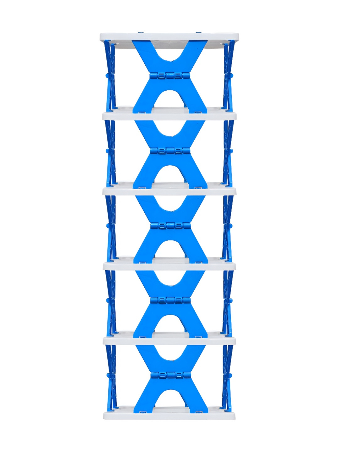 Rmerchants Blue & White 6-Tier Durable Shoe Rack
