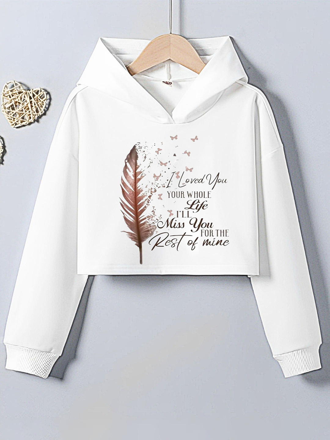 Parona Print Hooded Crop Top