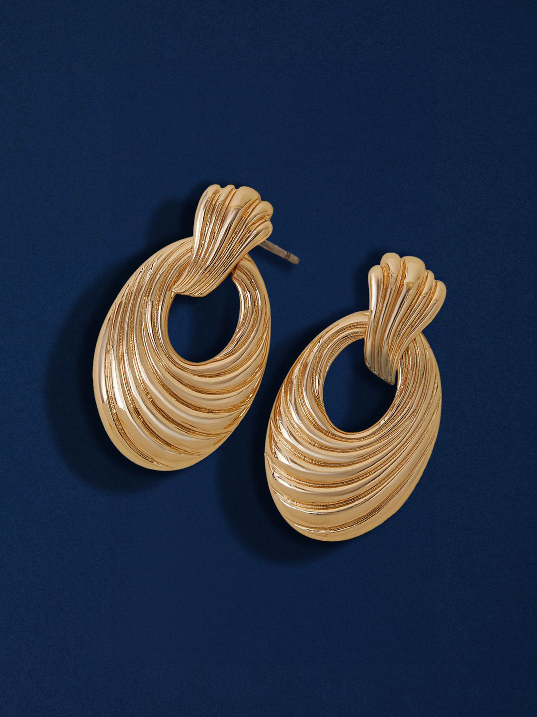 Accessorize Swirly Door Knocker Shaped Drop Earrings