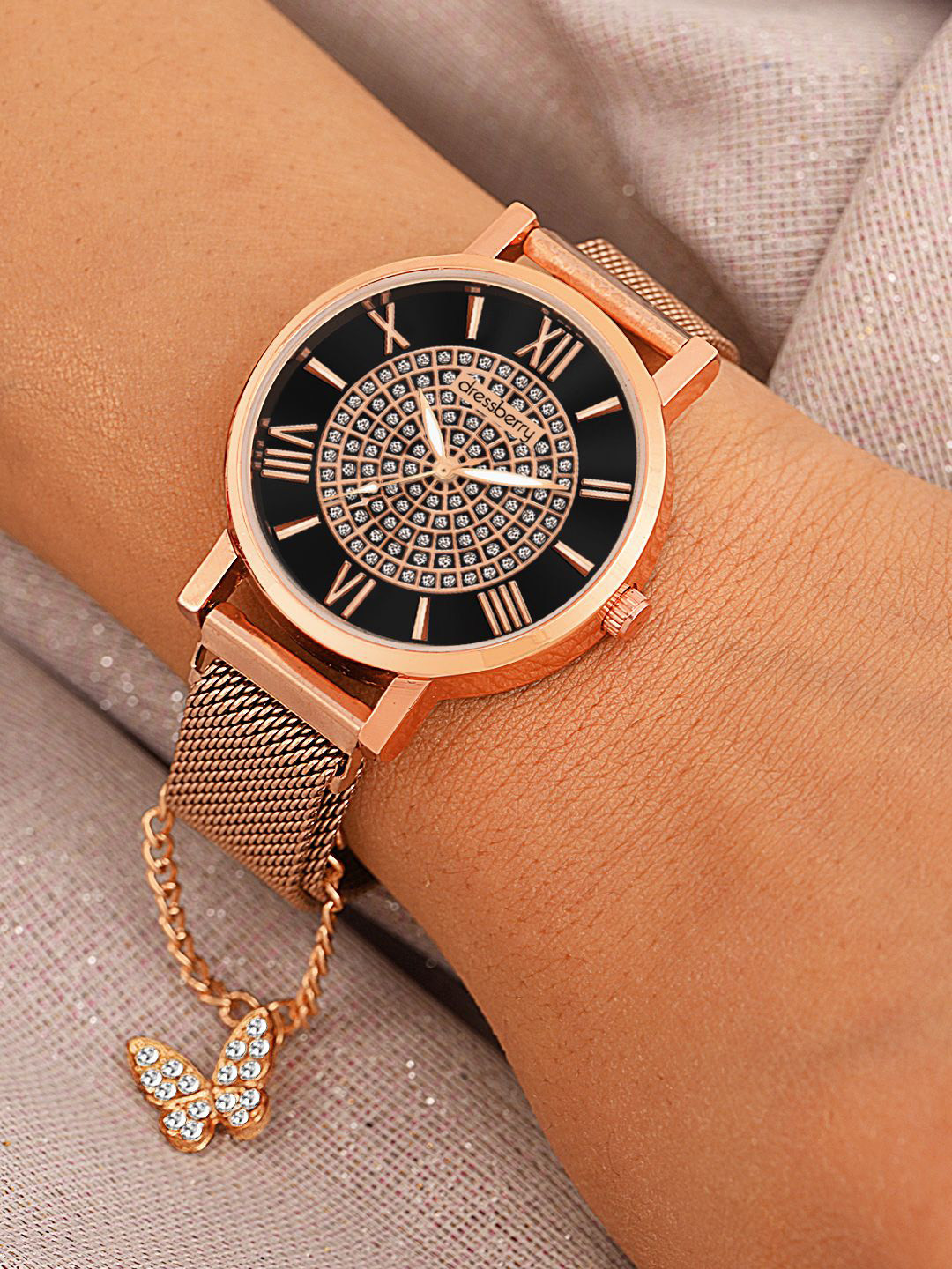 Dressberry Women Embellished Reset Time Watches Gift Set