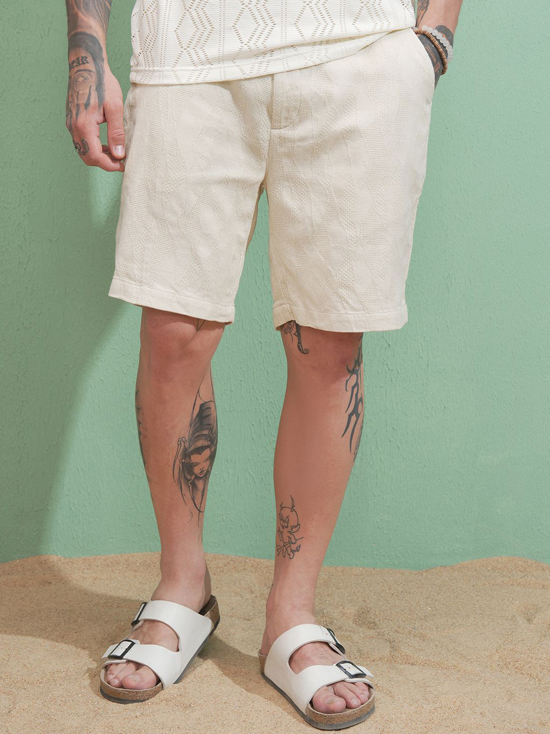 HIGHLANDER Men High-Rise Relaxed Fit Regular Shorts