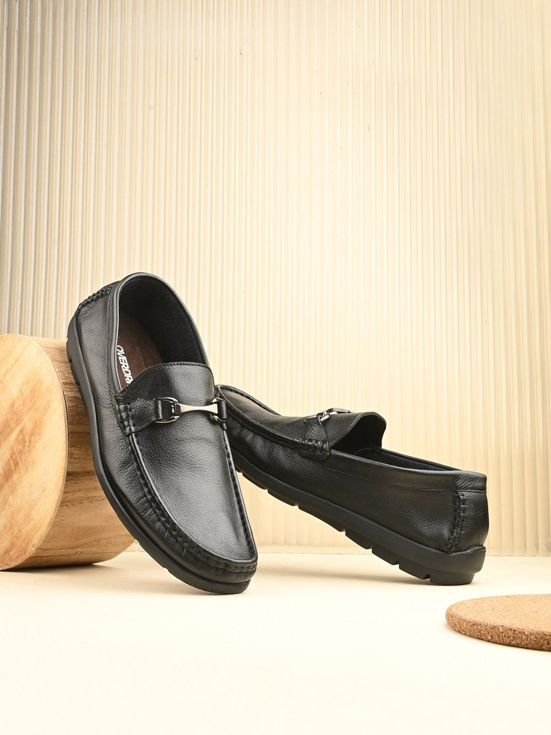 Overdrive Men Leather Horsebit Loafers