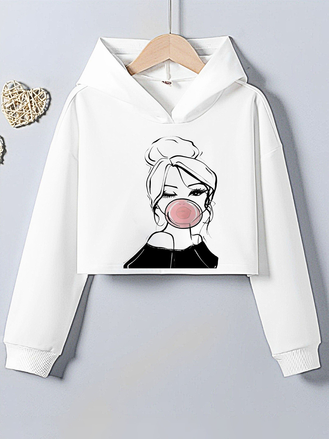 Parona Woman Hooded Crop Top
