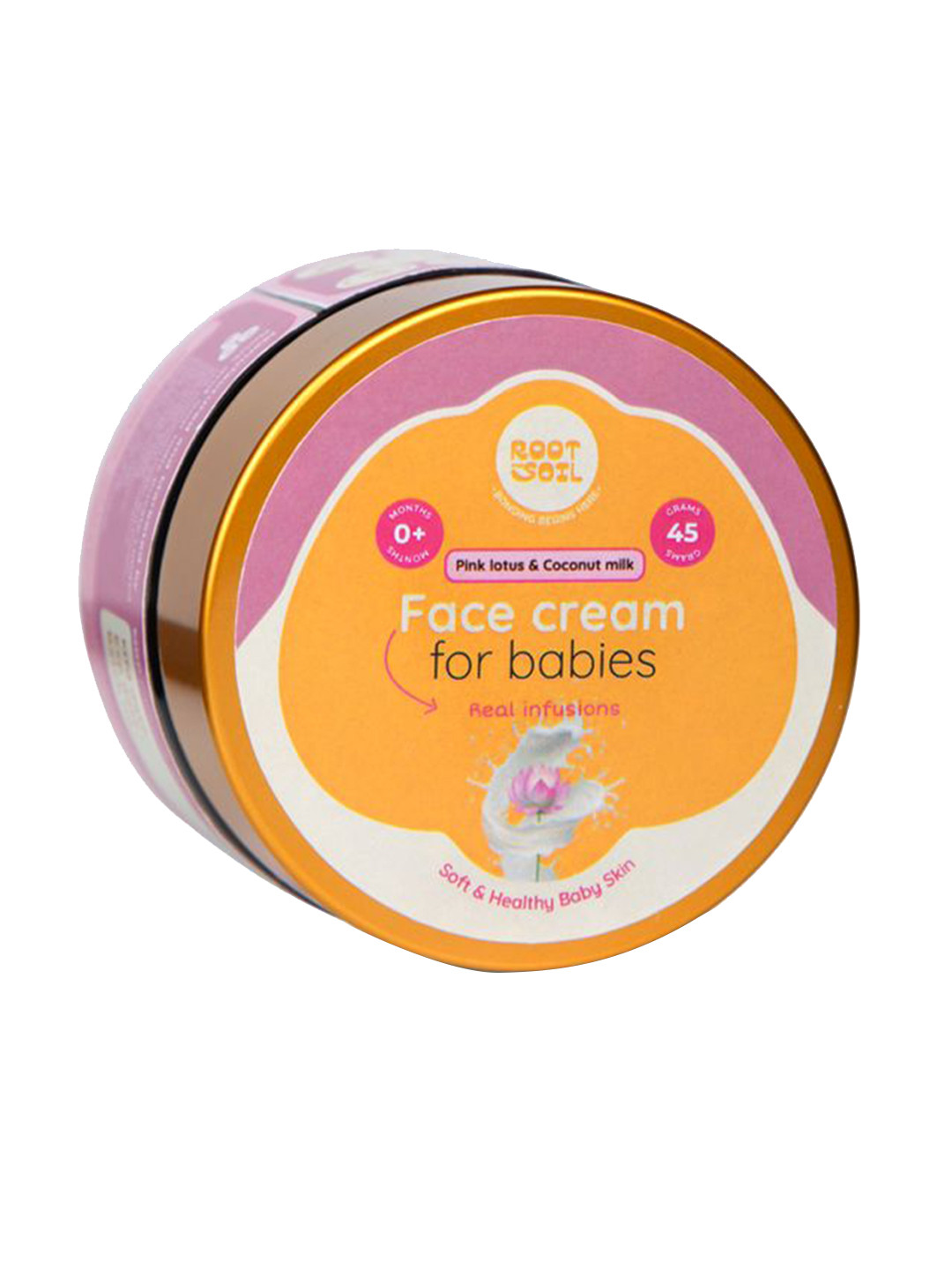 Root And Soil Pink Lotus & Coconut Milk Face Cream- 45 g
