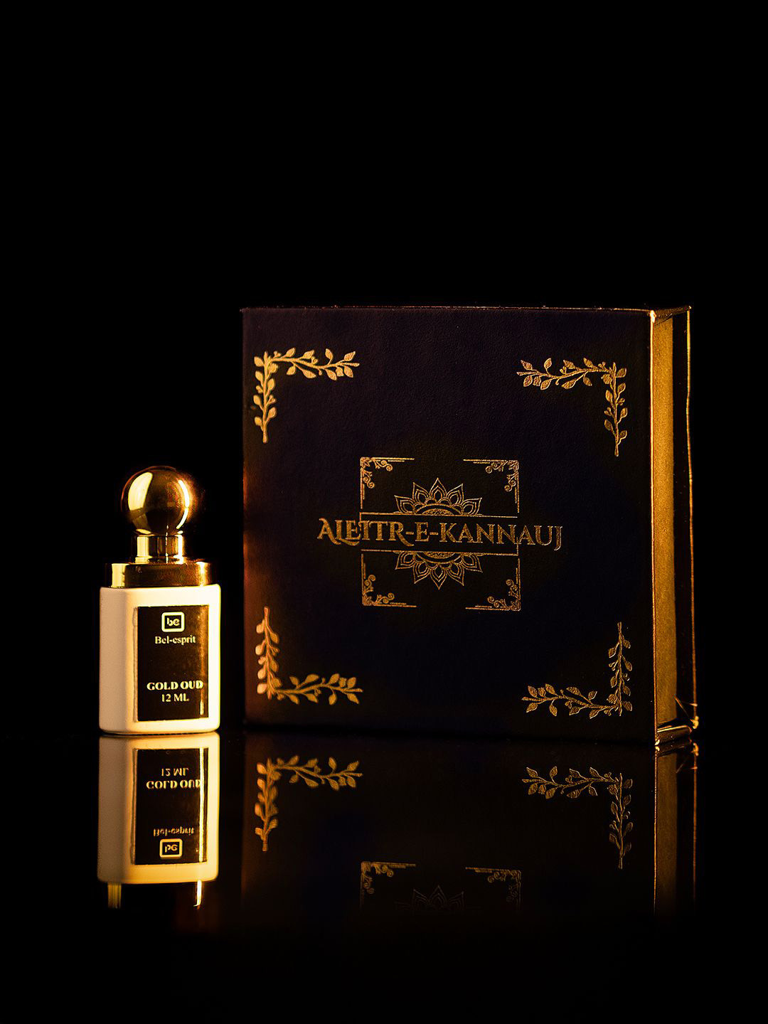 BELESPRIT Men Gold Oud Alcohol Free Long Lasting Luxury Attar - 12 ml