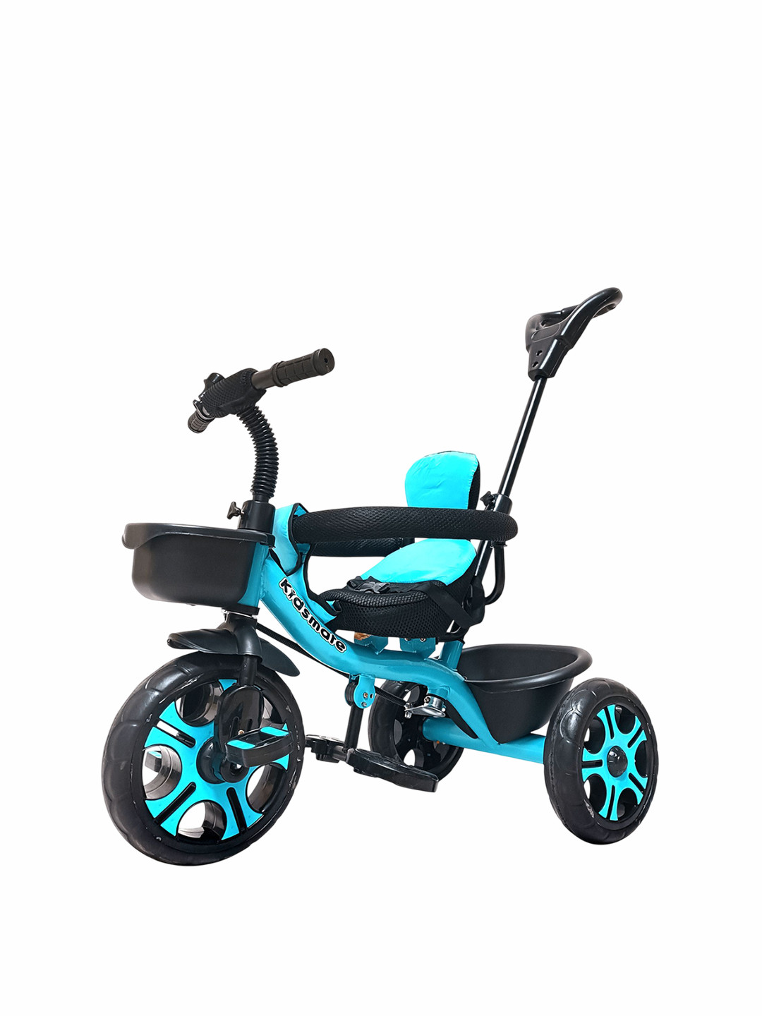 KIDSMATE Kids Tricycle With Safety Guard Rail Parental Control & Seat Belt