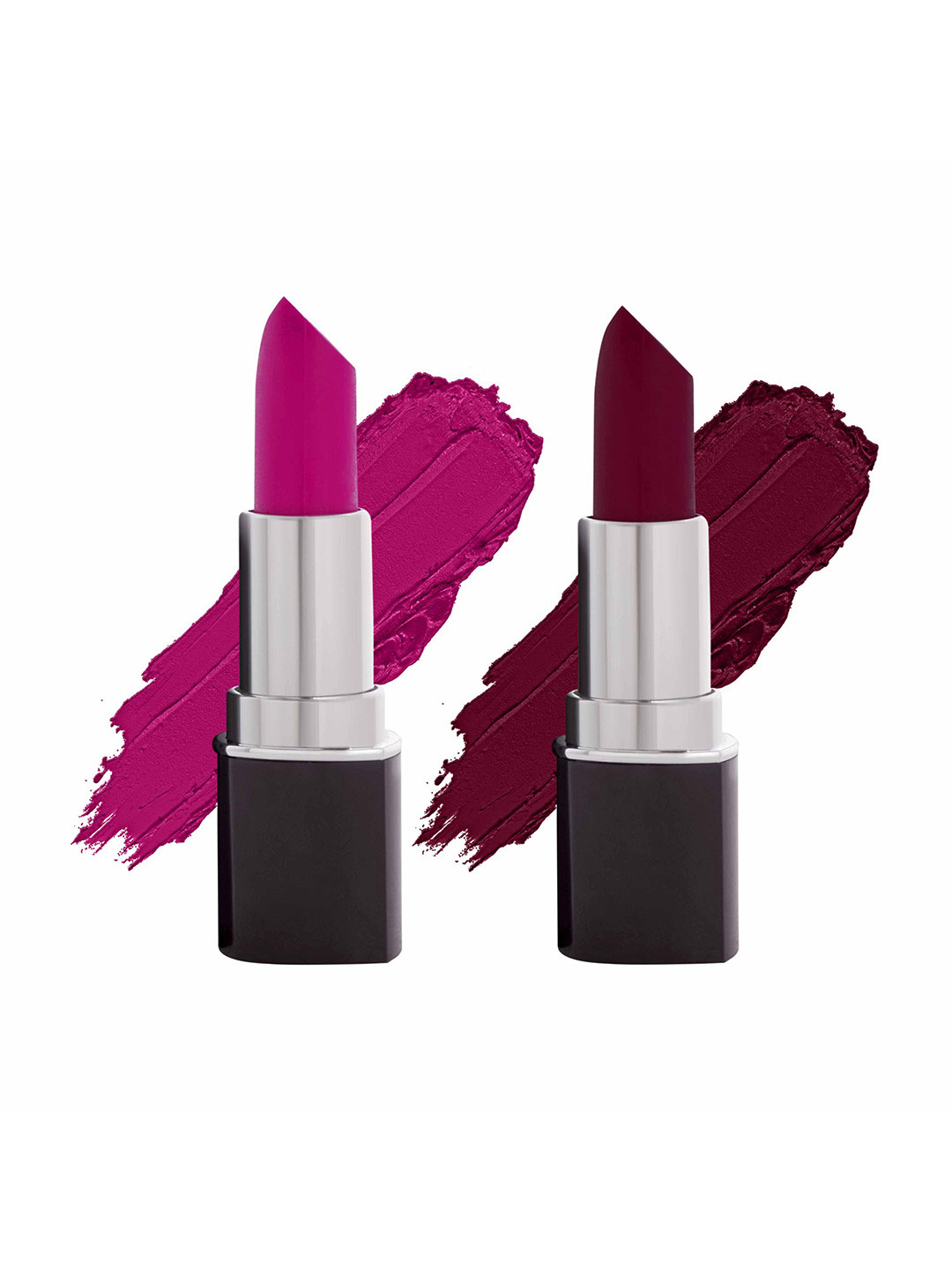 VERYMISS Set Of 2 Matte & Satin Finish Lipstick- 4g Each -Cinderella S21- Passion S22