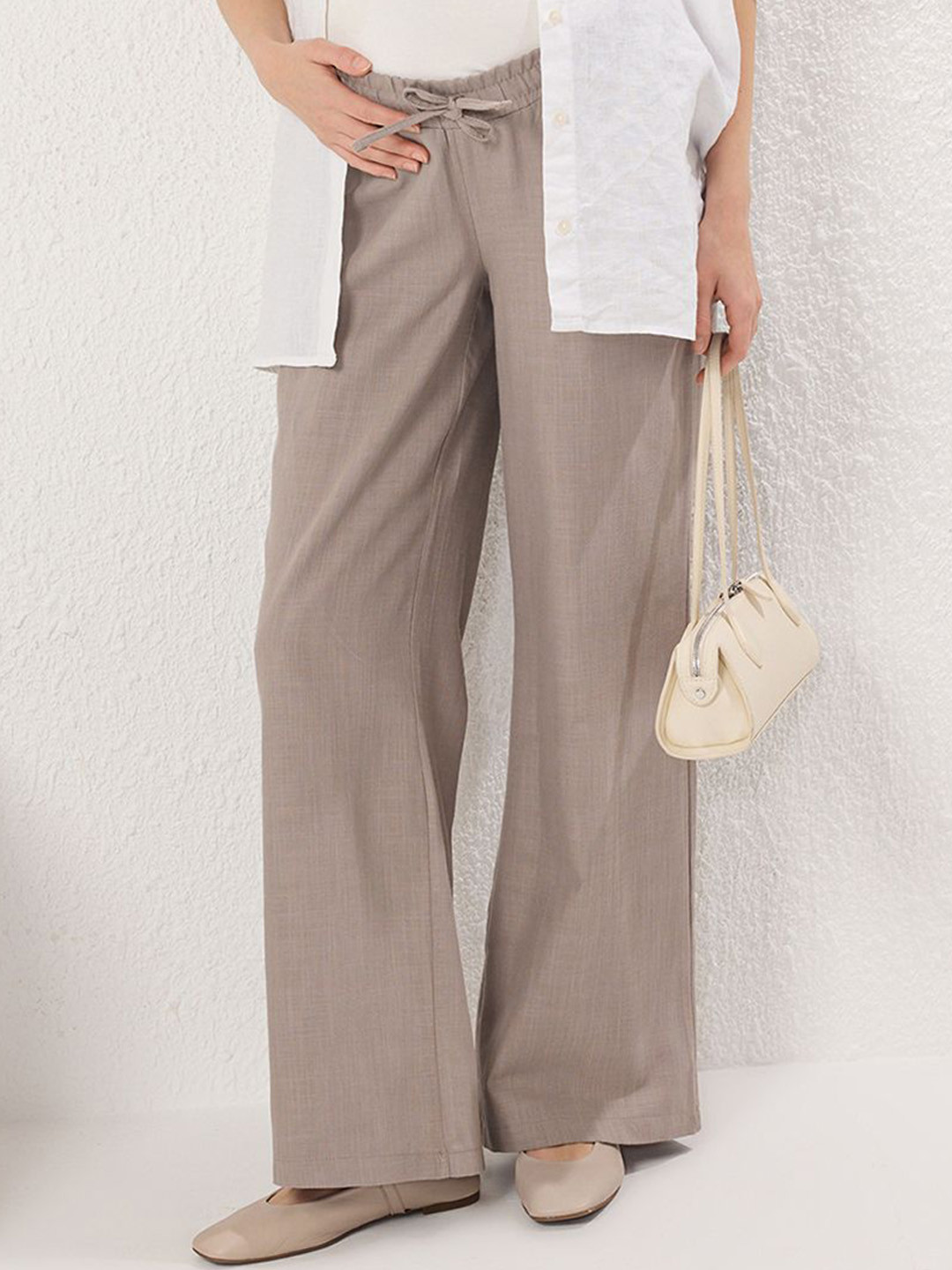 Trendyol Women Maternity Loose Fit Parallel Trousers