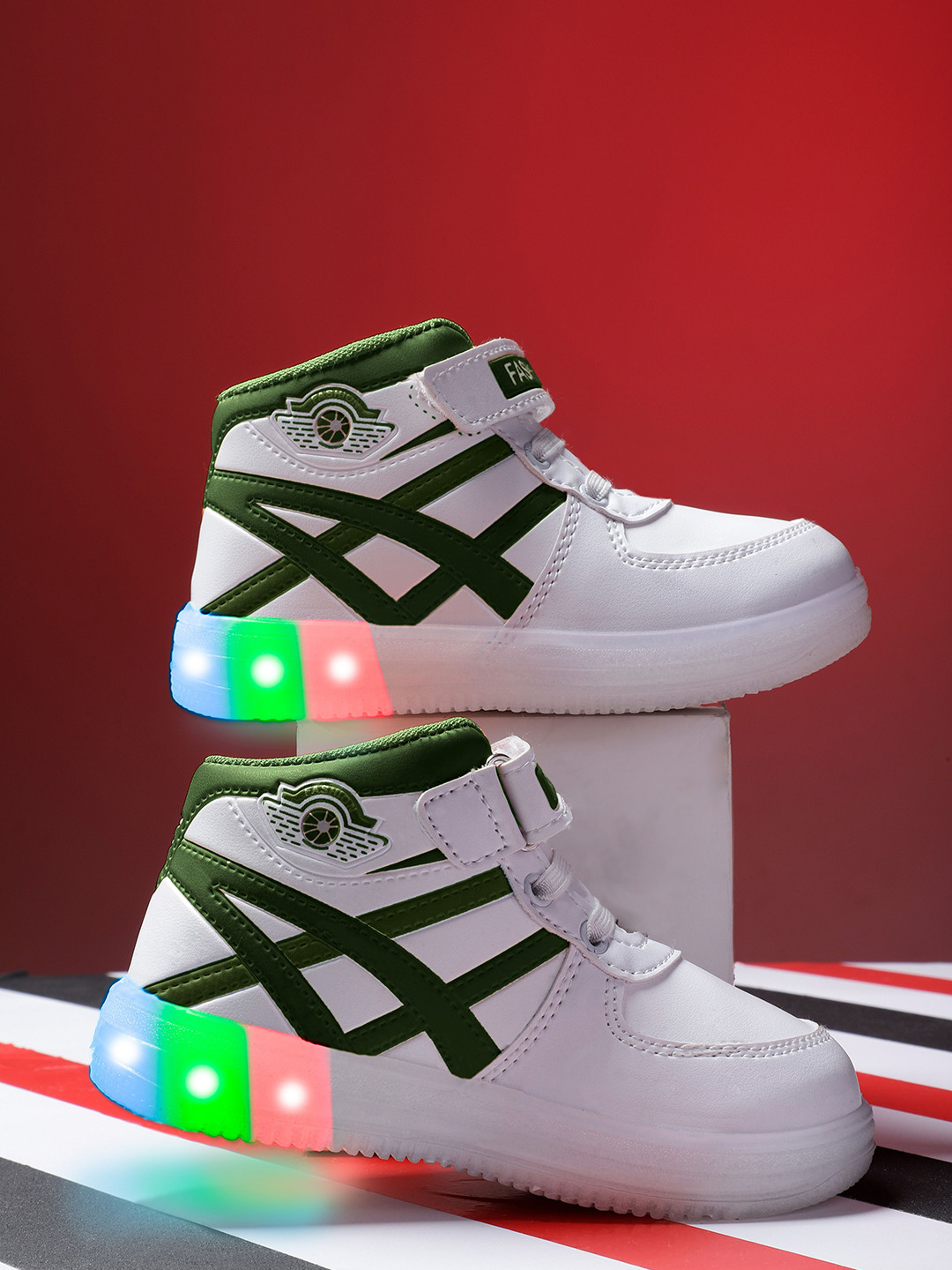 Binos Kids PU Skate Round Toe Shoes