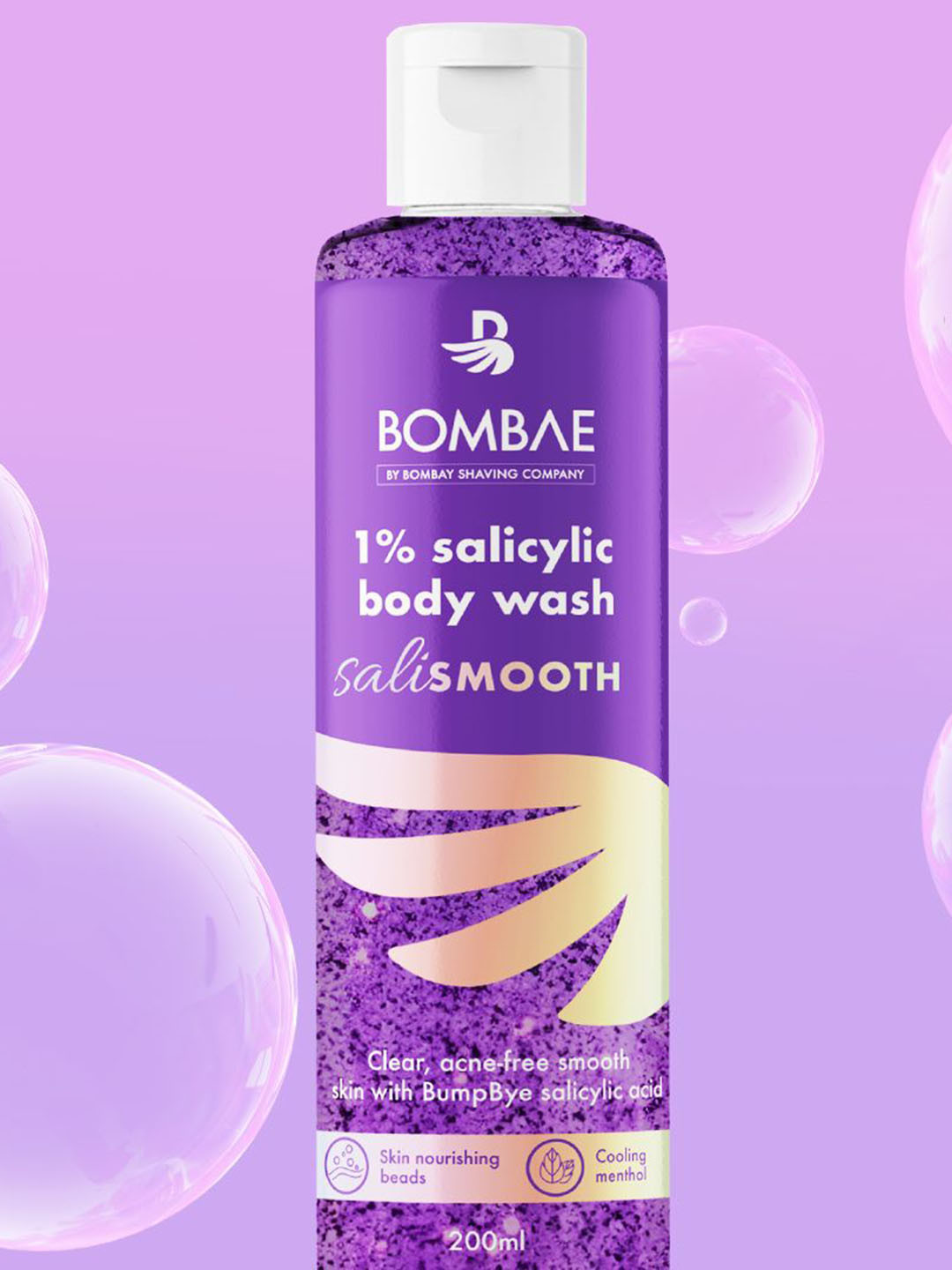 BOMBAE 1% Salicylic Body Wash For Skin Nourishing - Salismooth - 200 ml