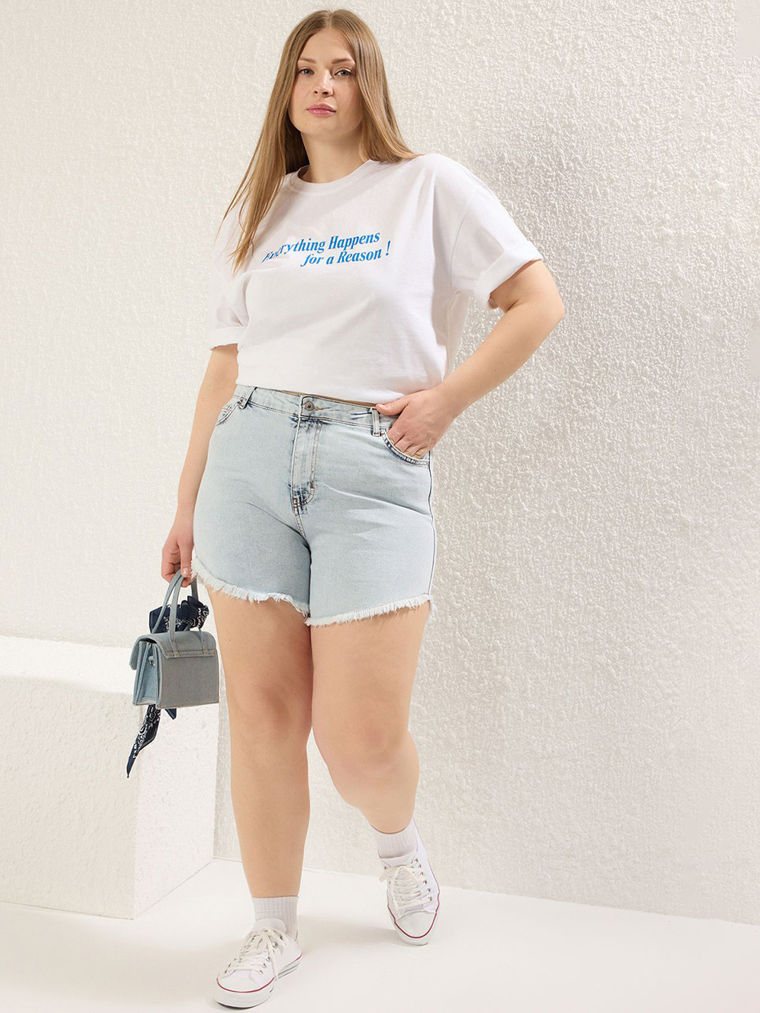 Trendyol Women Floral Denim Shorts