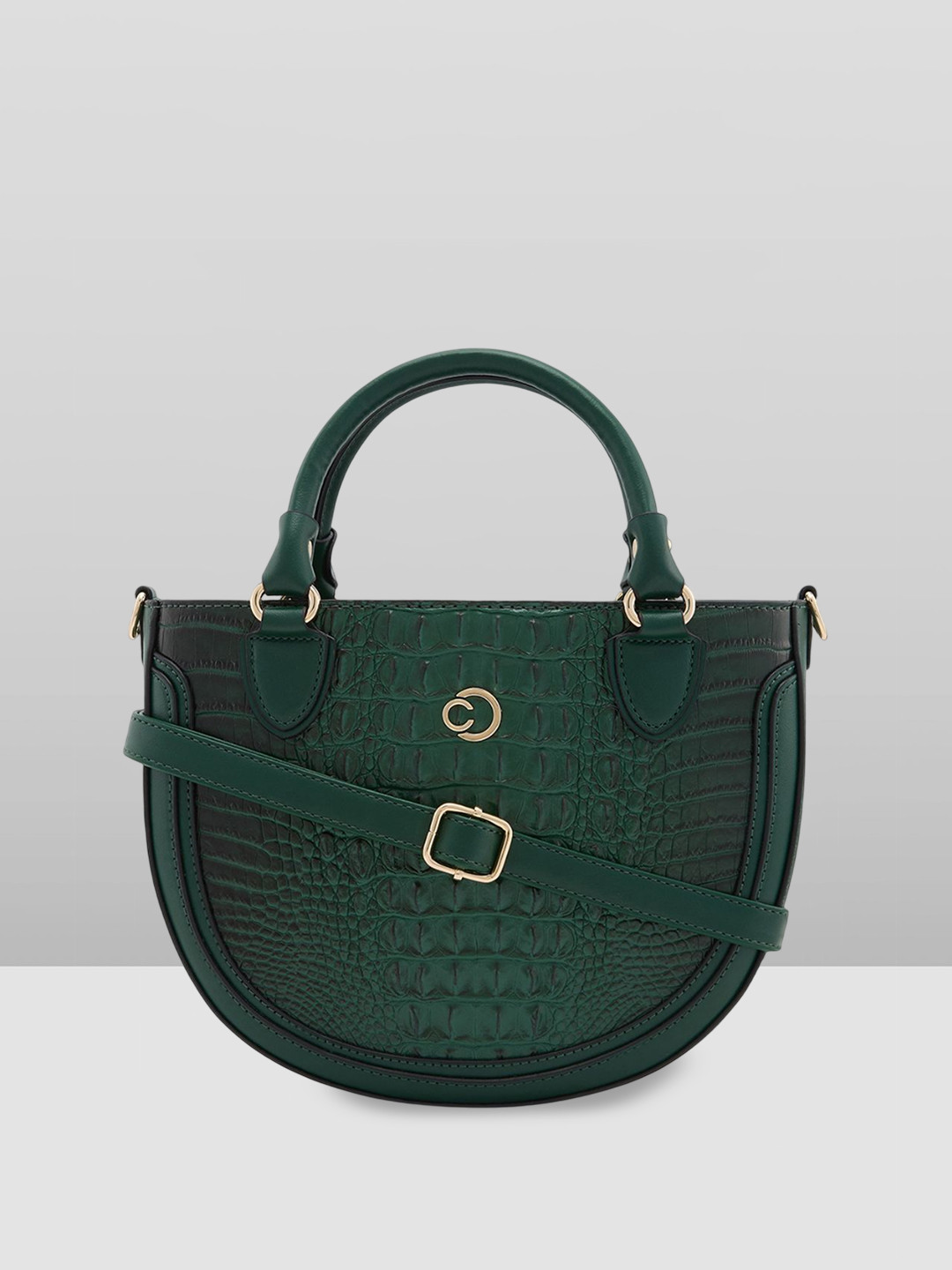 Caprese Felix Women Green Small Satchel Bag