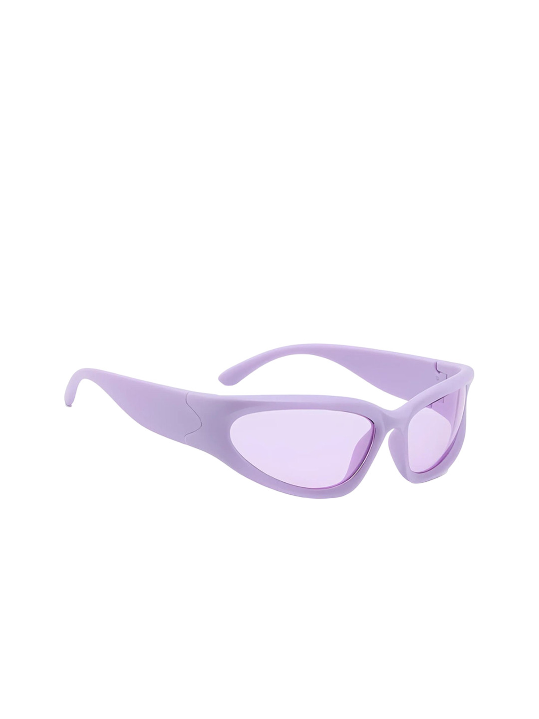 4Flaunt Unisex Futuristic Sports Sunglasses with UV Protected Lens 4F-FTRSTC01-MTPRPL