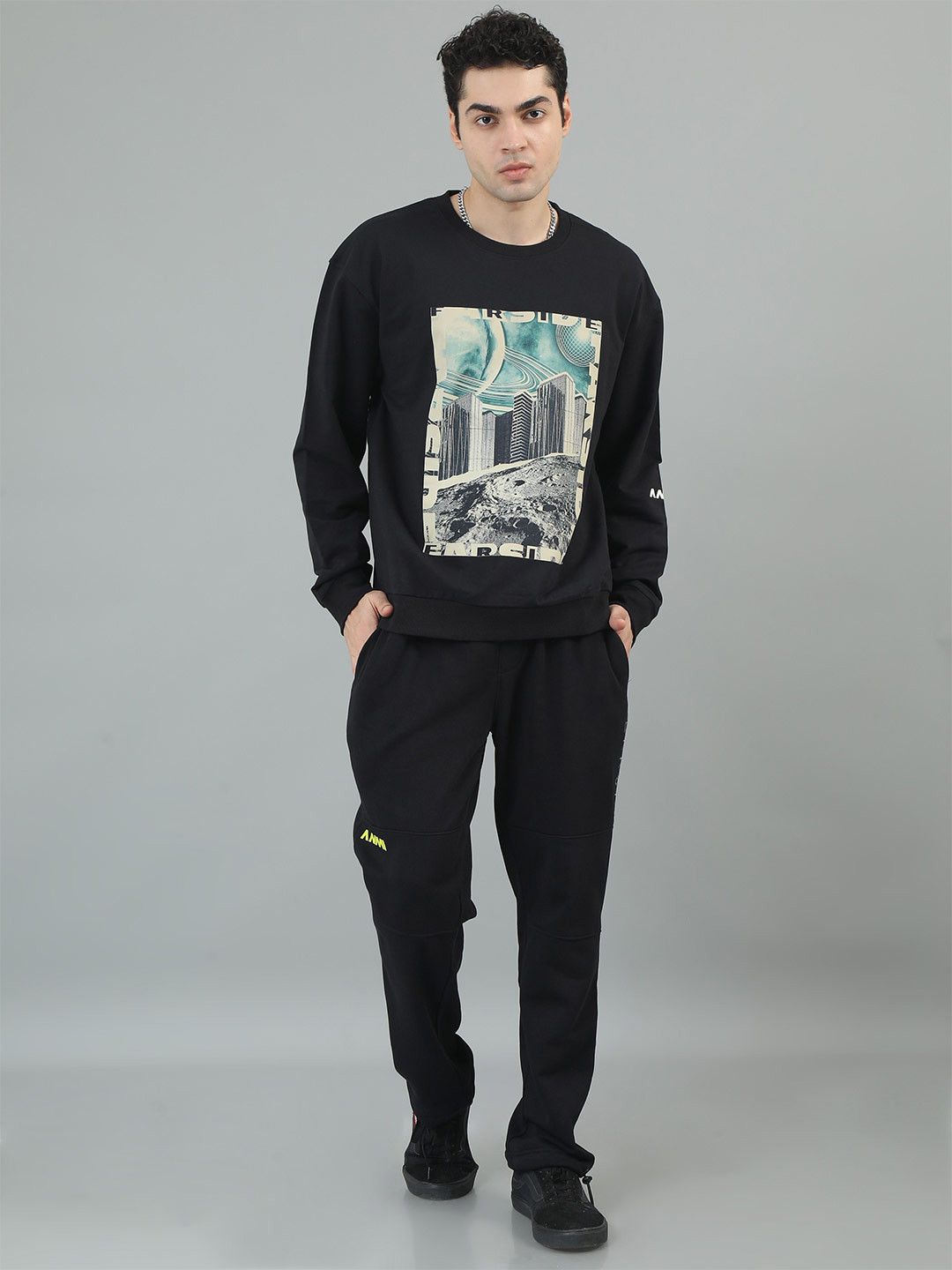 ANML Men Printed Sweatshirt