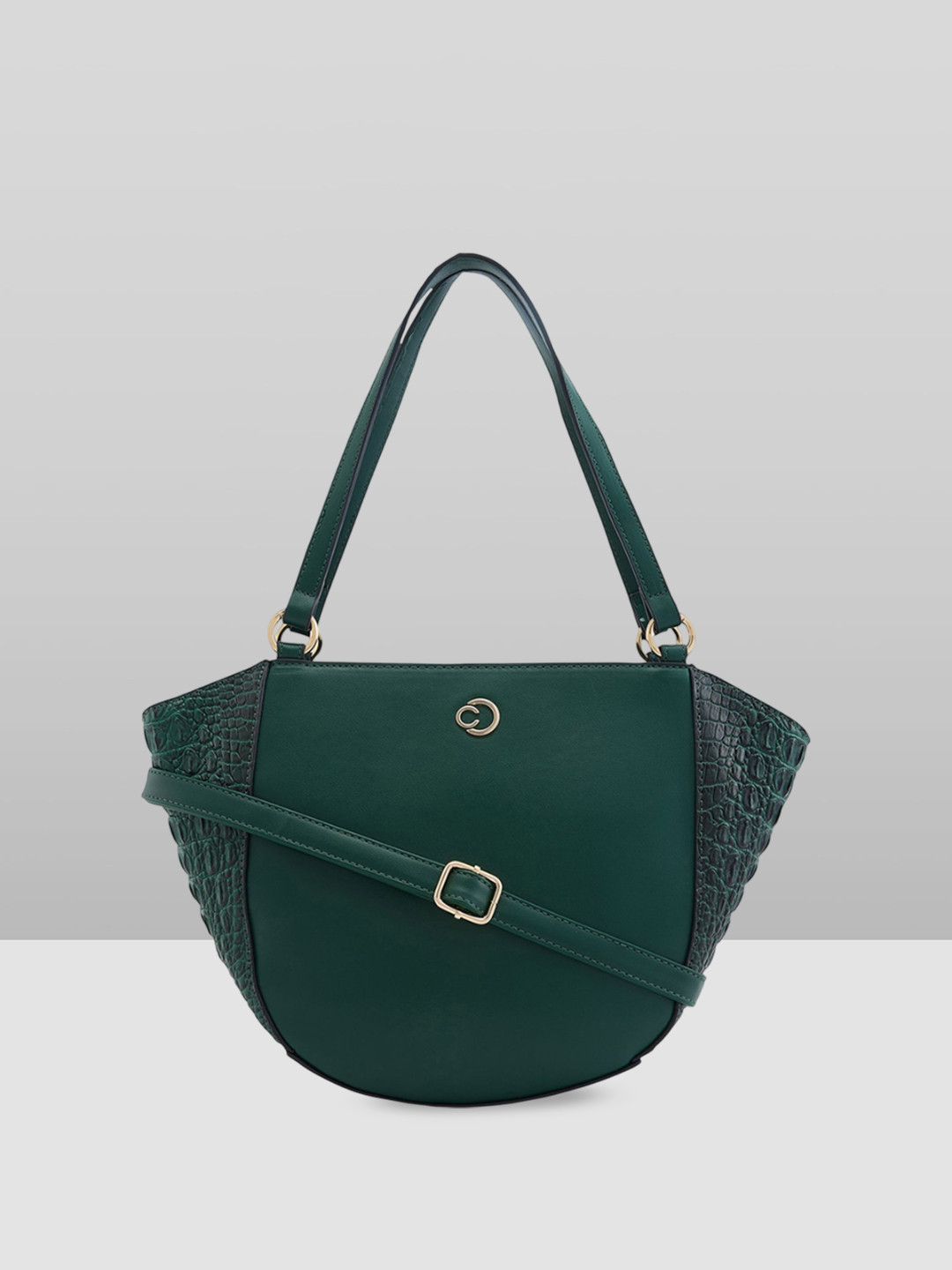 Caprese Felix Women Green Large Satchel Bag