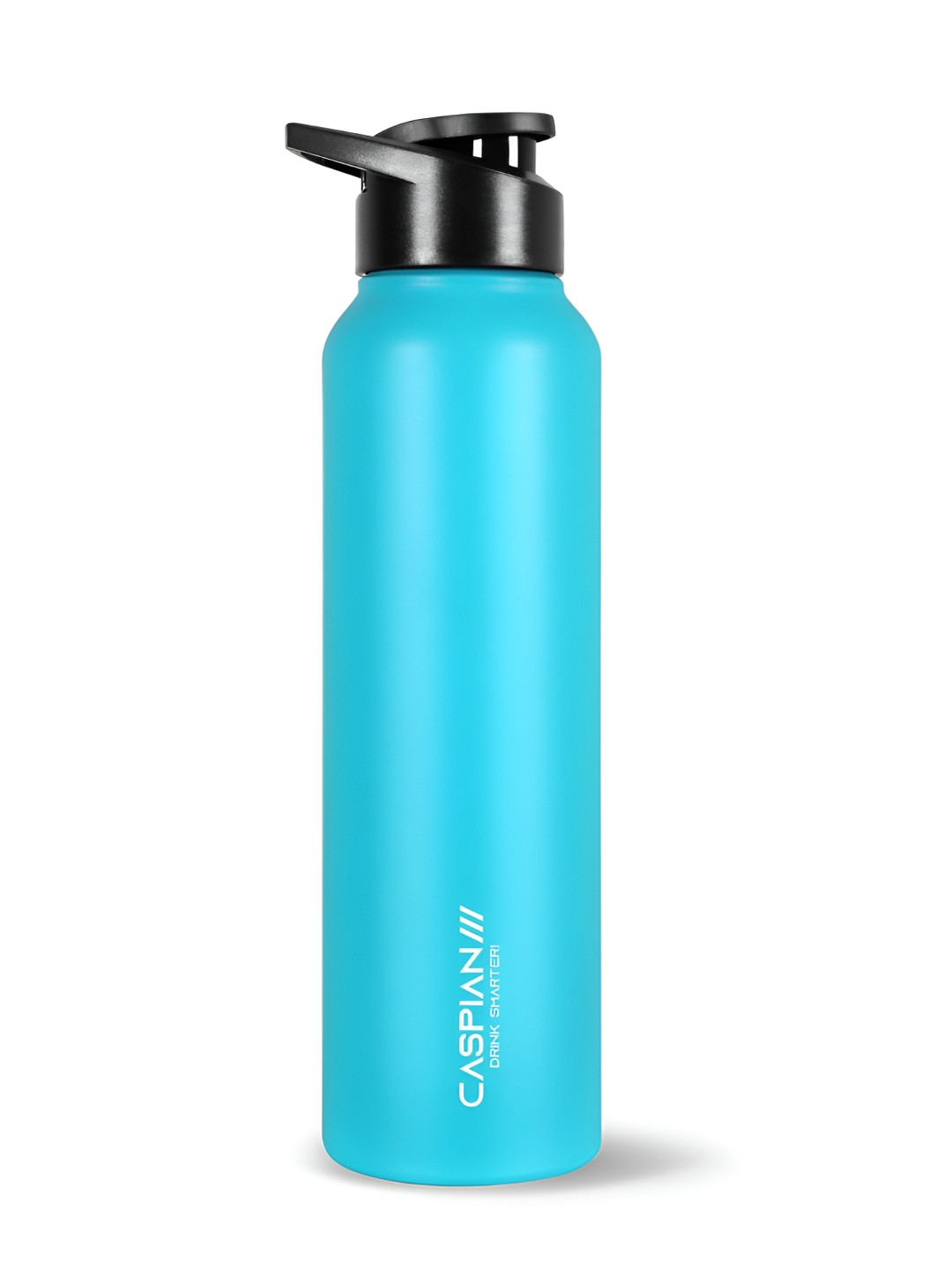 Caspian Hike Blue Brand Logo Stainless Steel Single Wall Vacuum Water Bottle - 1L
