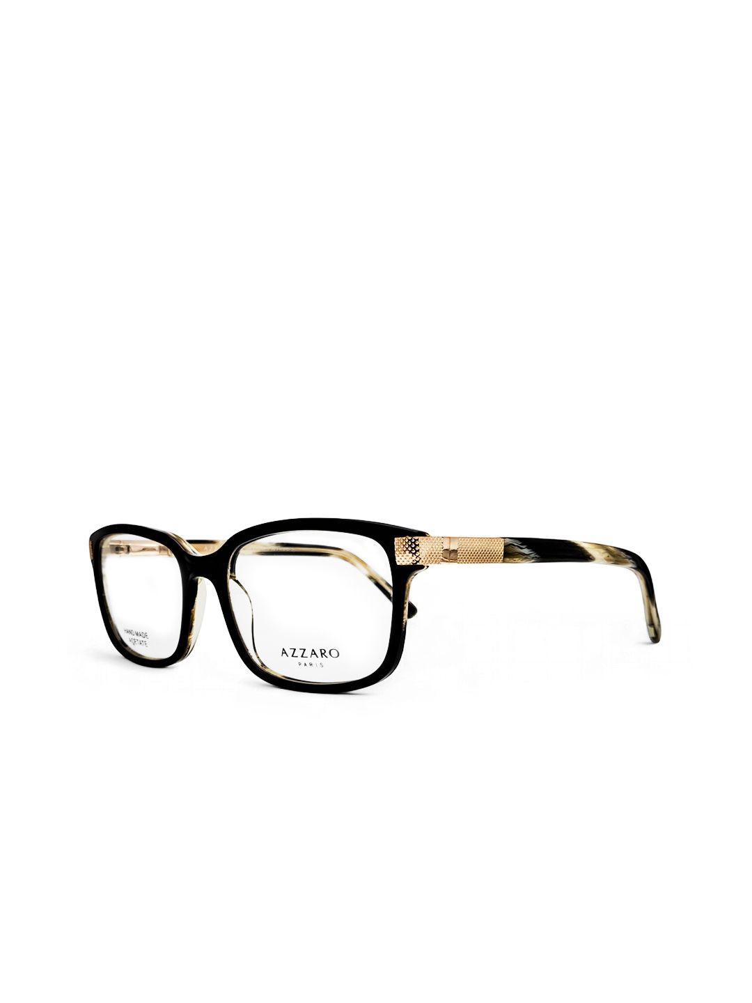 Azzaro Men Full Rim Acetate Square Frames