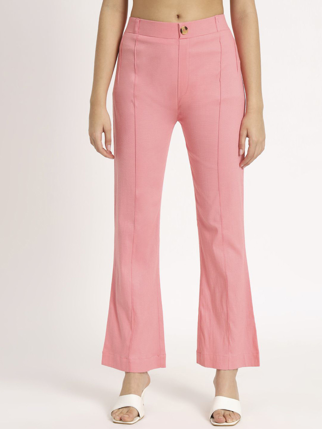 Laad Women High Rise Bell Bottom Pants