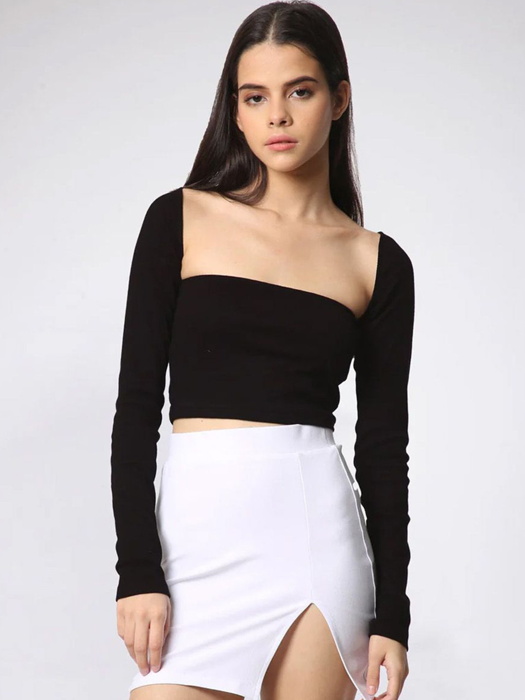 Bonkers Women Delilah Square Neck Crop Top