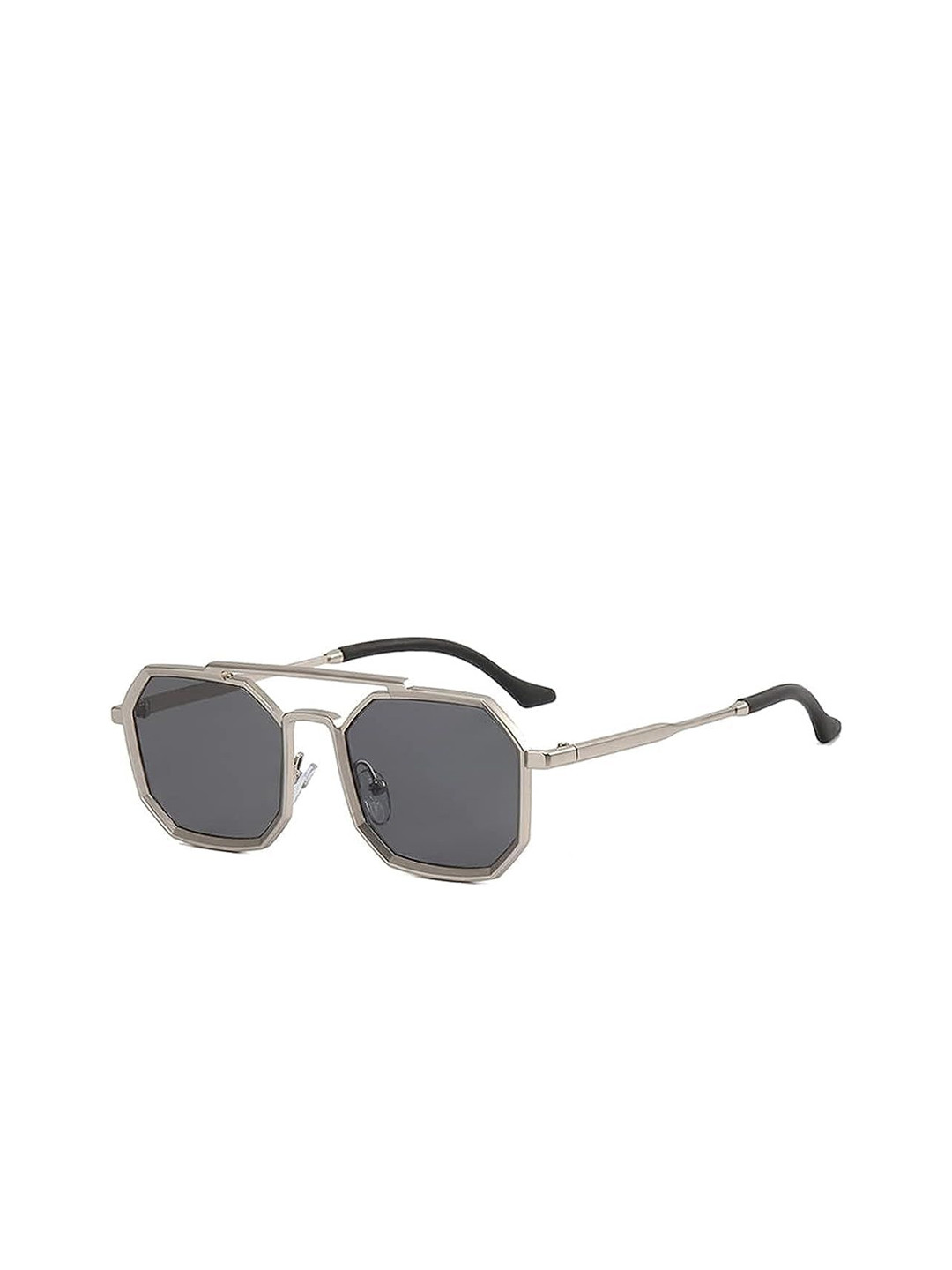 SPADEACES Unisex UV Protected Hexagon Aviator Sunglasses
