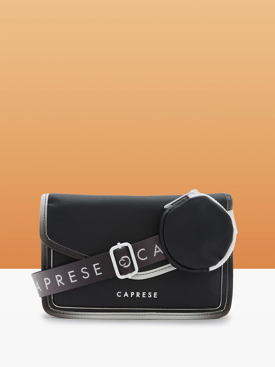 Caprese Vivian Women Black Medium Crossbody Bag