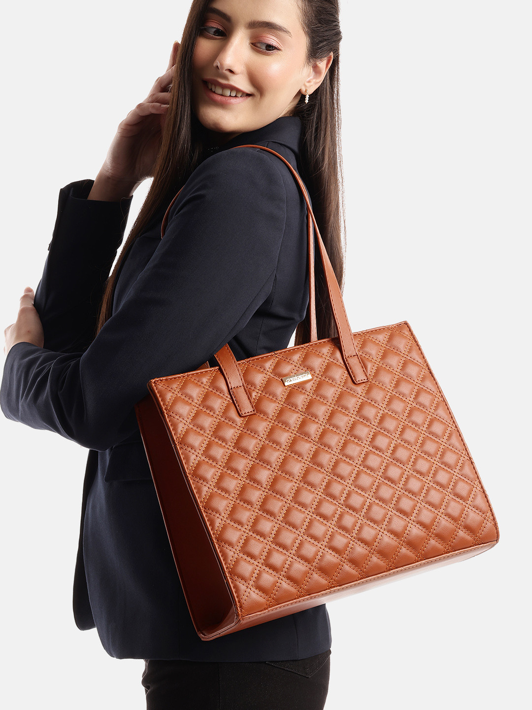 DressBerry Women Quilted Office Tote Bag
