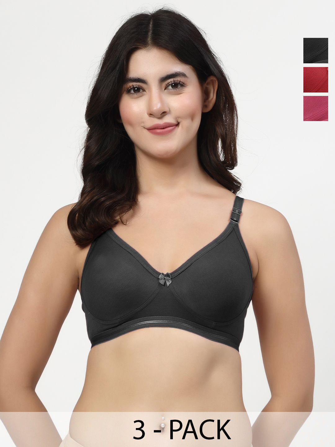 LILY ithsird Women Pack Of 3 Full Coverage Bra