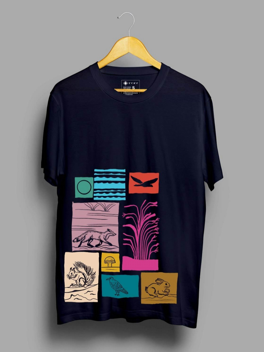 Ghumakkad Raw & Real Printed Round Neck Pure Cotton T-shirt