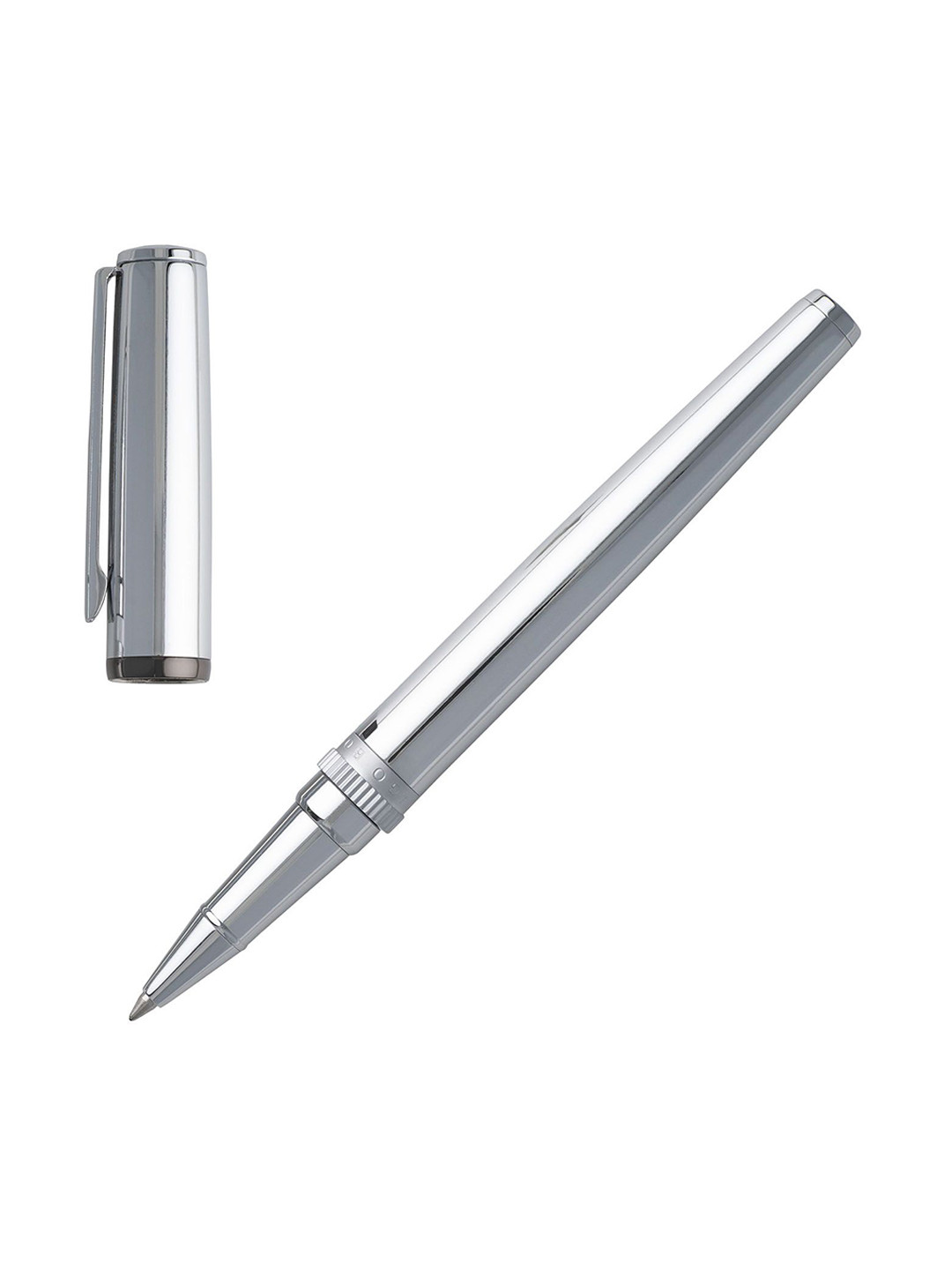 Hugo Boss Brass Gear Chrome Rollerball Pen