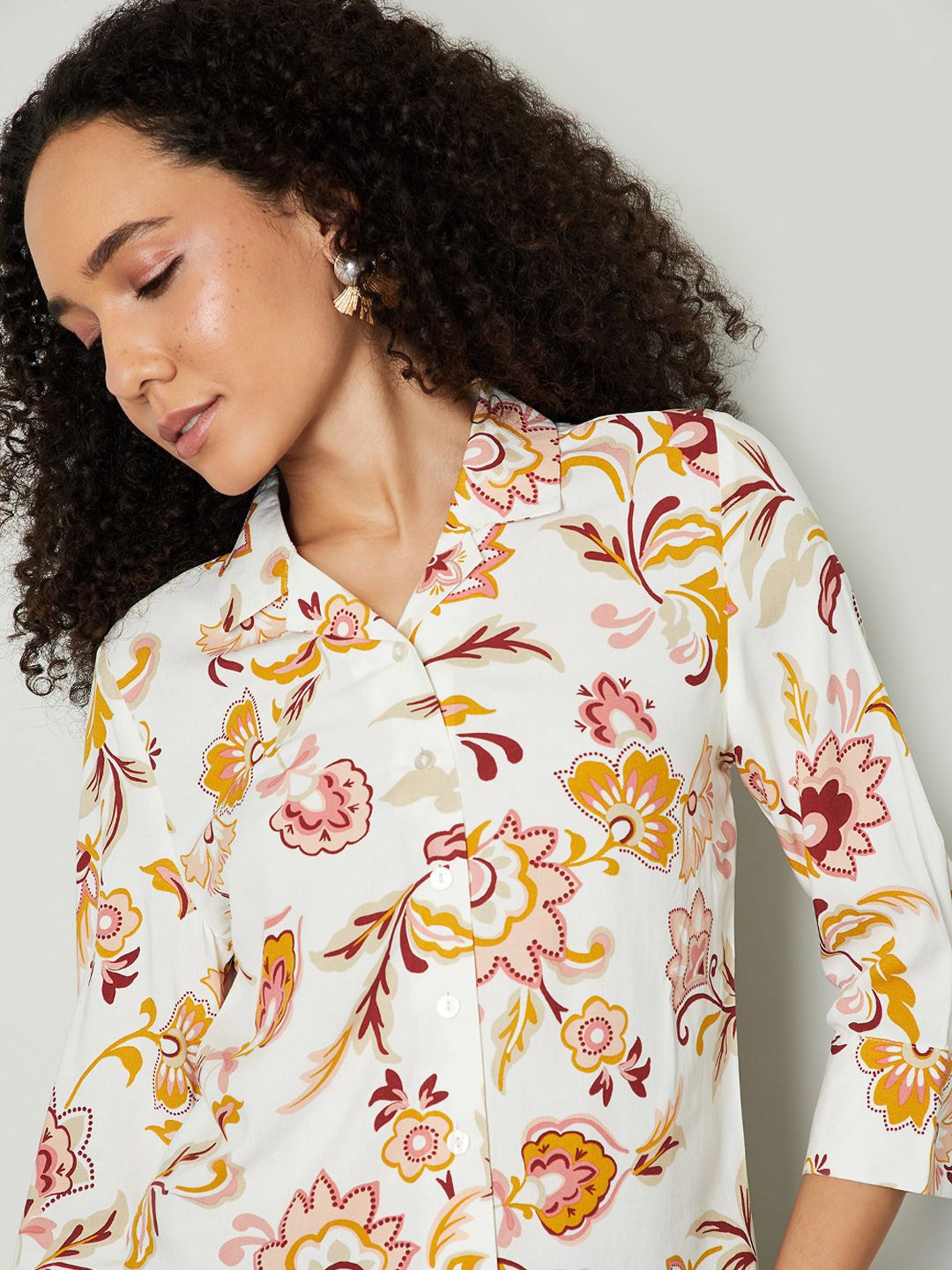 Max Women Floral Printed Shirt Style Top - Tops for Women 33330429 | Myntra