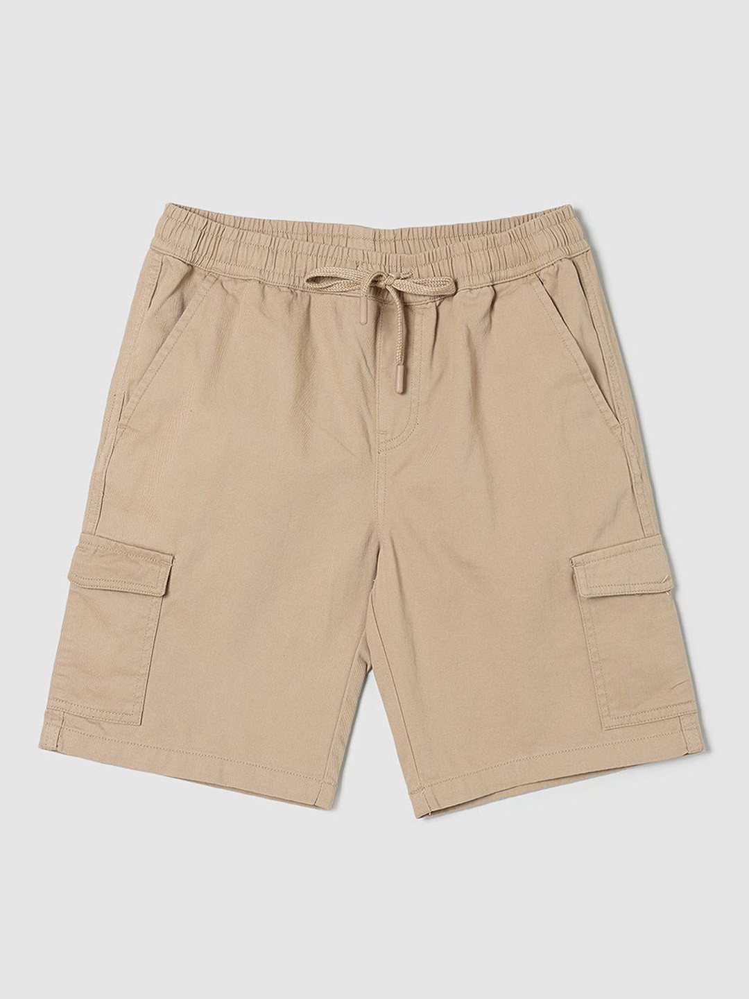 max Boy Mid-Rise Regular Fit Cargo Shorts