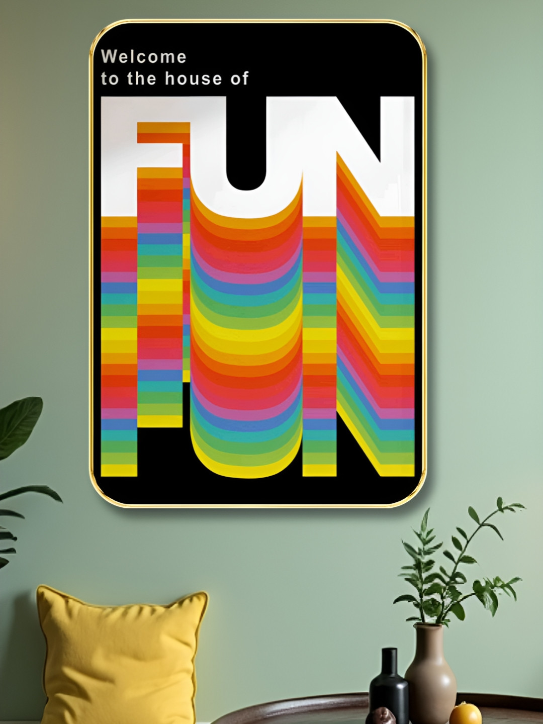 Aura White & Red Fun Wooden Wall Art