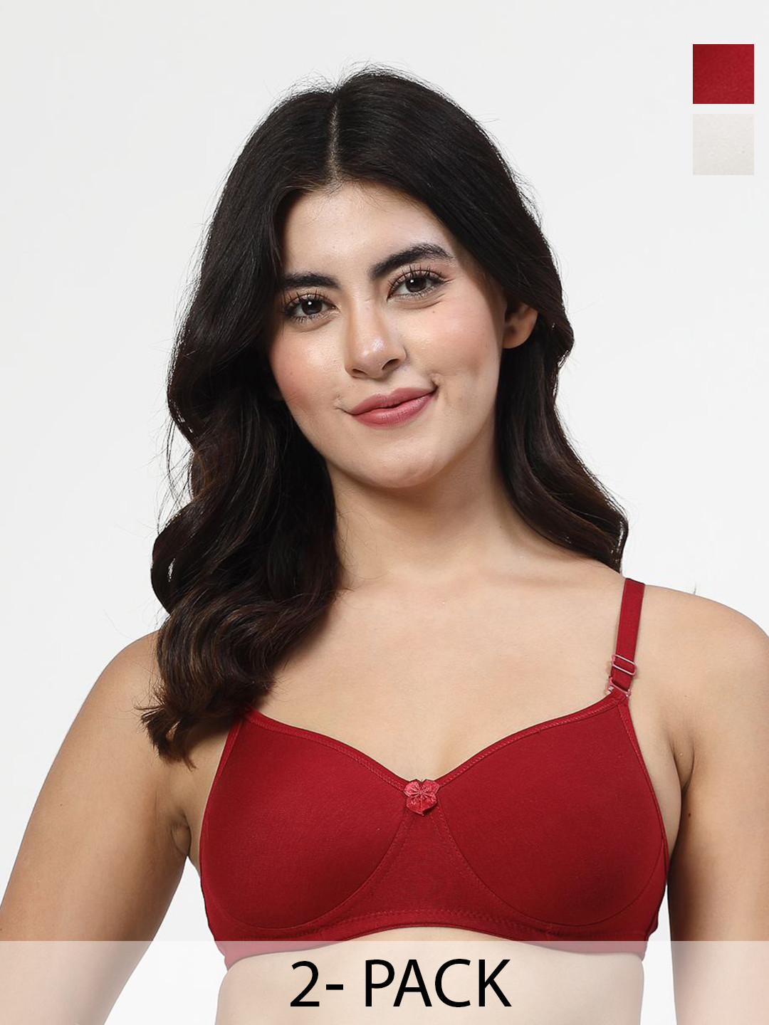 LILY Dapyeh Pack Of 2 Full Coverage Cut and Sew Heavily Padded T-shirt Bra