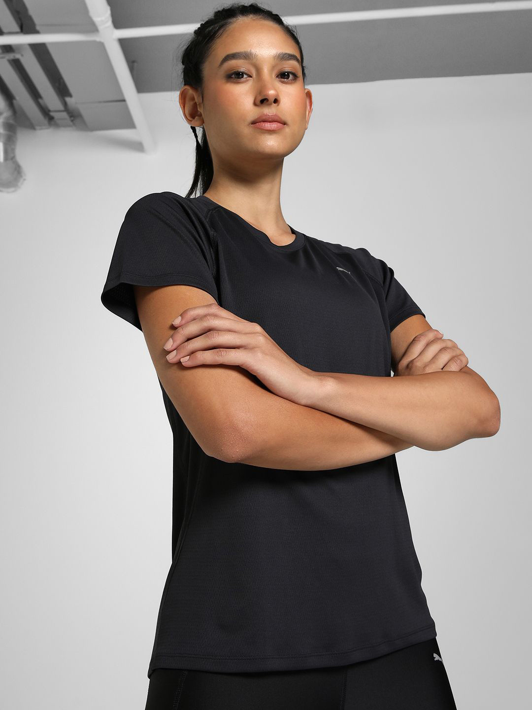 Puma Velocity Brand Logo Printed Running T-Shirt