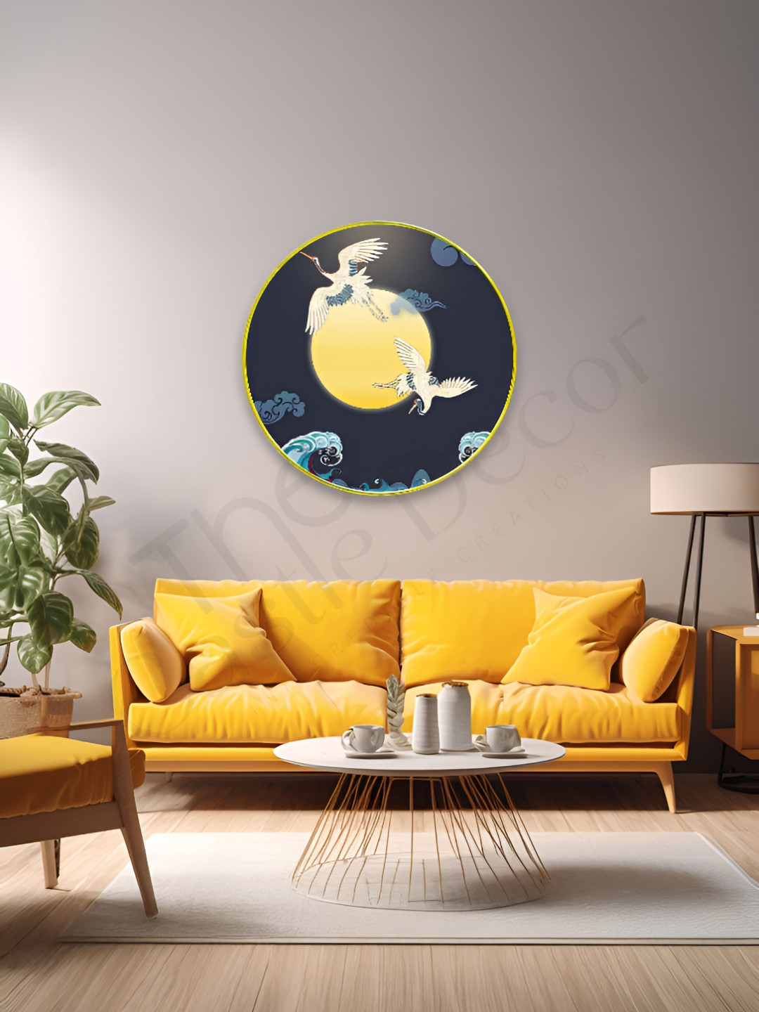 The Castle Decor Black & Green Birds and Animals Wooden Wall Art