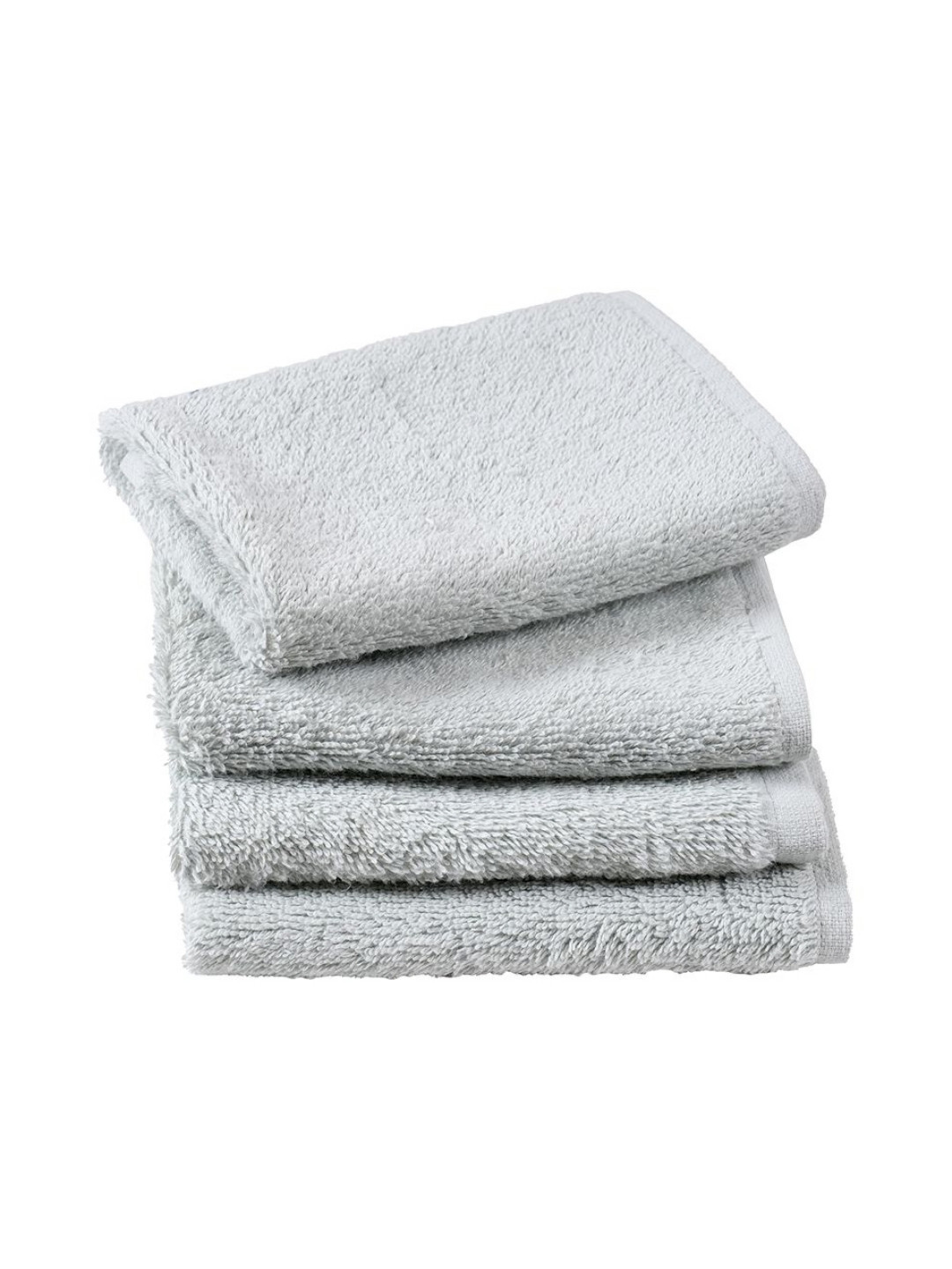 MASPAR Blue 4 Pieces Embroidery Pure Cotton Anti-Bacterial & Lint-Free Face Towels