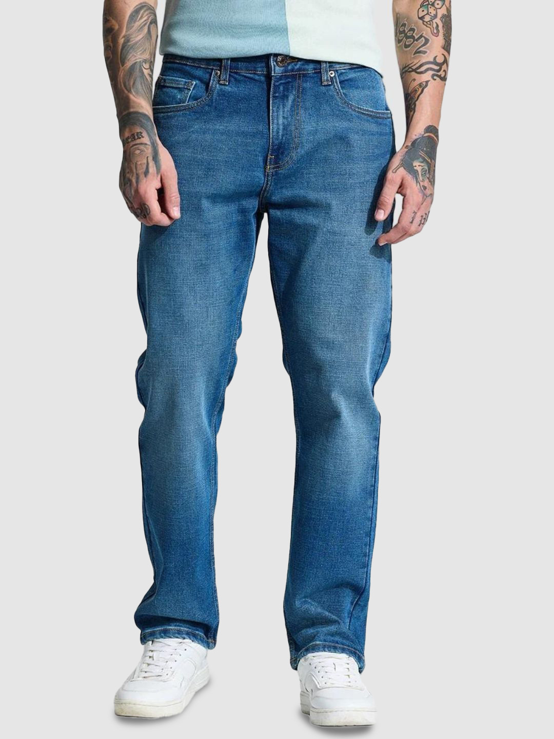 Snitch Men Snitch Blue Regular Fit Jeans