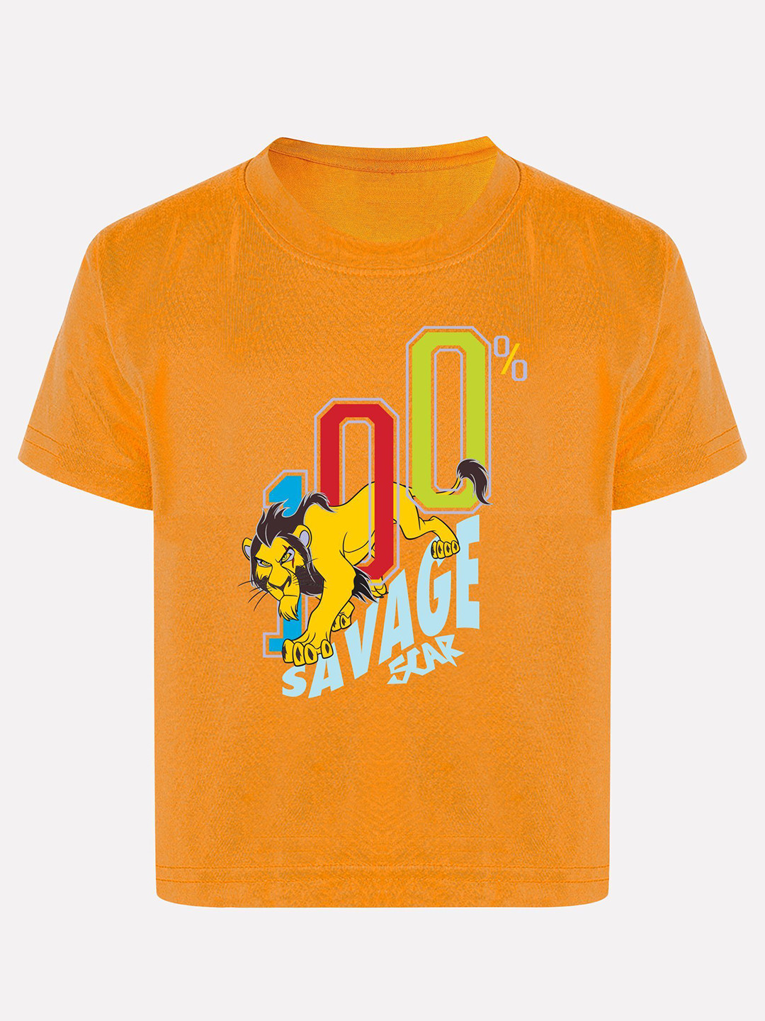 Disney By Miss and Chief Boys Lion King Bio Finish Graphic Printed Cotton T-shirt