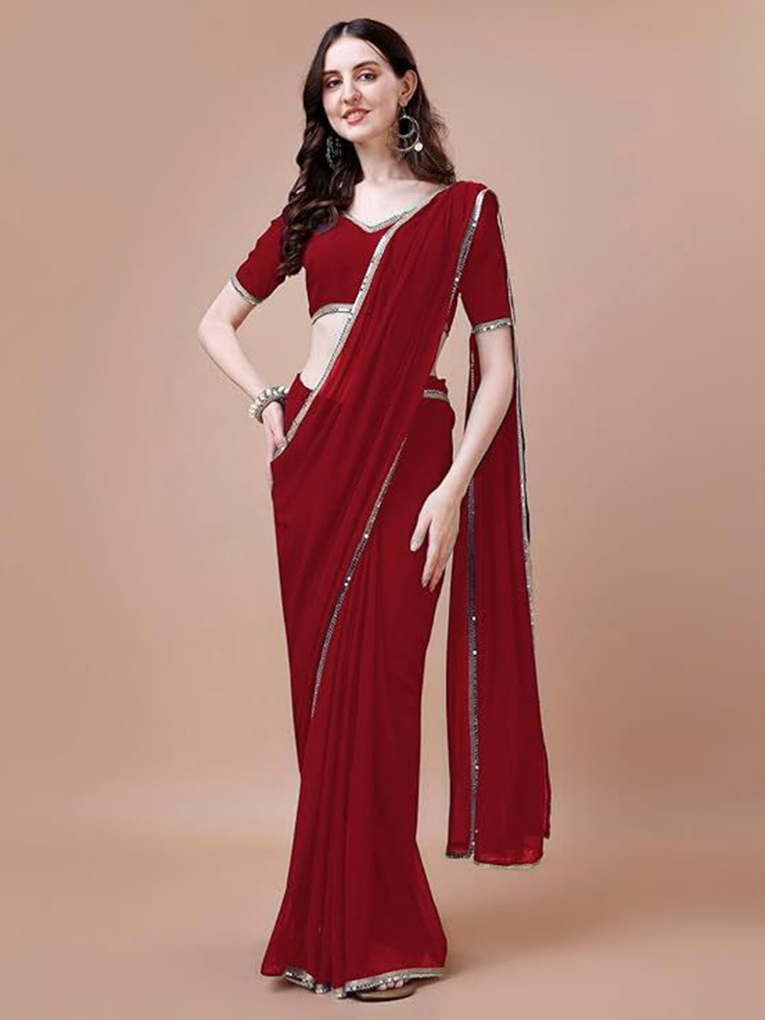 SATAZ Pure Georgette Ready To Wear Saree